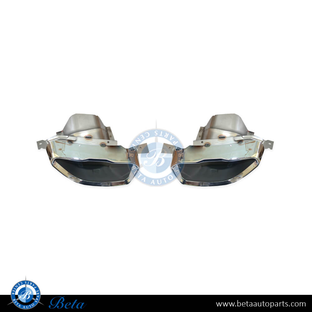 Exhaust Tips for M340 Silver Color for BMW 3 Series G20 2019-Up models, Part Number 51128058659 / 51128058660 Exhaust Tips for M340 Silver Color for BMW 3 Series G20 2019-Up models, Part Number 51128058659 / 51128058660